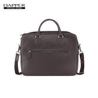 DAPPER กระเป๋าเอกสาร Monochrome Briefcase สีน้ำตาล