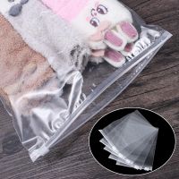 【LZ】┋№  5PCS Portátil Transparente Claro Saco de Plástico Pacote de Viagem Bolsa de Armazenamento de Roupas Zipper Bloqueio Auto Seal Bag Saco Zip Impermeável