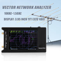 NanoVNA-H เครื่องวิเคราะห์เครือข่ายเวกเตอร์แบบพกพา,หน้าจอสัมผัสระบบดิจิทัล10KHz-1.5GHz ระบบ HF VHF UHF สำหรับวิเคราะห์เสาอากาศคลื่นตั้งได้