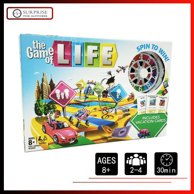 【สหรัฐอเมริกาStock】The Game Of Lifeวันหยุด2018 MONOPOLYกับวันหยุดเกมกระดานสำหรับครอบครัวPartyตัวแปลงความเร็วสูงSpin To Win