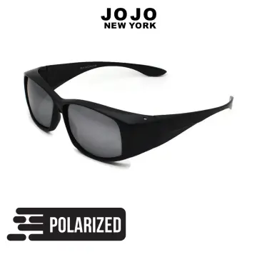 JOJO New York Oversized Aviator Double Dots Detail TR90 Polarized Sunglasses  (7045 Grey) | Lazada