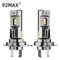 P2MAX 2Pcs H7 Turbo LED Head Lamp Bulbs 30000LM 60W High Power H7 LED Headlight 3570 Chips 1:1 Mini Size Design Car Lights 12V Bulbs  LEDs  HIDs