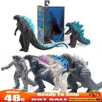 หุ่นแอ็คชั่น Neca Gojira หุ่นของเล่นเป็นราชาแห่งมอนสเตอร์2019นิวเคลียร์เวอร์ชั่นกำลังไอพ่นไดโนเสาร์เผาของขวัญโมเดลแอคชั่นโกจิรา