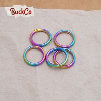 Metal non-welded rainbow O-ring suitable for 25mm backpack with high quality webbing bag dog collar accessories OR25R Bag Accessories