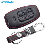 ✜✓❀ Leather Car Key Cases 3 Buttons Smart Keychain Holder Remote Control Fobs Protector Cover For Great Wall Haval H2 2020 H6 Coupe