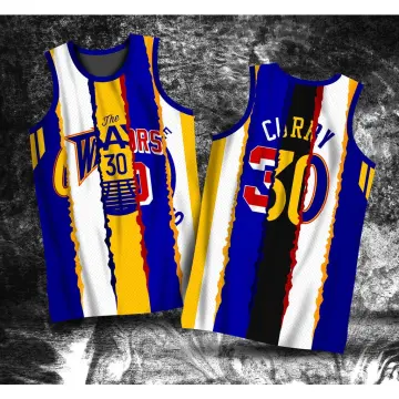 Golden State Warriors NBA Jersey Stephen Curry #30 T- Shirt Mens Sz L Blue  NWT