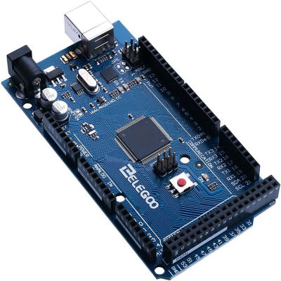 EO MEGA บอร์ด R3 ATmega 2560สาย USB เข้ากันได้กับโครงการ Arduino IDE เป็นไปตามข้อกำหนด RoHS สีดำสีน้ำเงิน