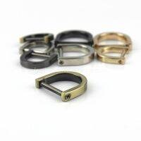 1pcs Metal Detachable Removable Open Screw D Ring Buckle Shackle Clasp For Leather Craft Bag Strap Belt Handle Shoulder Webbing