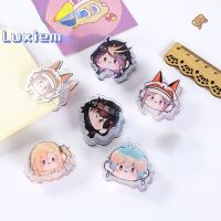Luxiem Bookmarks Anime Vox Mysta Luca Ike Shu Bookmark Print Pp Clip Book Page Acrylic Marker Stationery School Supplies Gift