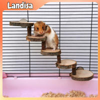 3/5 Layers Hamster Wooden Climbing Ladder Exercise Platform Chewing Toy Teeth Care Teeth Molar Toy