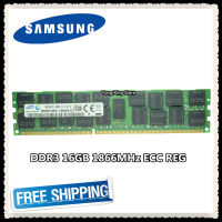 ซัมซุงเซิร์ฟเวอร์หน่วยความจำ DDR3 16กิกะไบต์32กิกะไบต์1866เมกะเฮิร์ตซ์ ECC REG DDR3 PC3-14900R ลงทะเบียน DIMM RAM 14900 8กรัม2RX4 X79