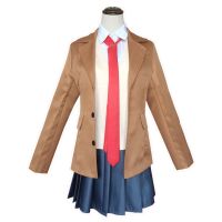 Anime 8pcs Rascal Does Not Dream of Bunny Girl Senpai Sakurajima Mai Cosplay Costume Set Shirt Skirt Role Playing Unisx