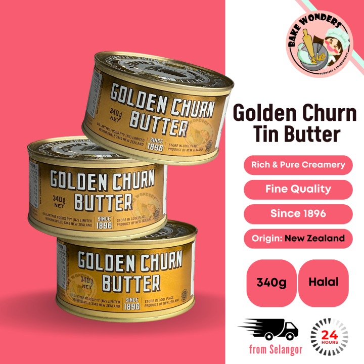 Golden Churn Pure Butter Tin Golden Churn Salted Butter 340g Lazada