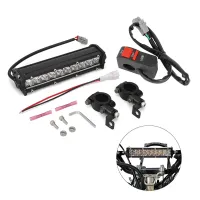 For ATV Yamaha Raptor 700 700R LED Front Headlight Bright amp;Switch Set For RAPTOR 90 YFM90R 125 250 350 250R 50 80 YFZ50 YFZ450R