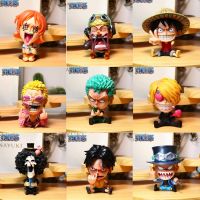 13 รูปแบบ One Piece Zoro Luffy Sanji อะนิเมะ Ver. Robin Nami Brook Chopper PVC ฟิกเกอร์ตกแต่งรถยนต์ Ace RANKY รุ่น Usopp