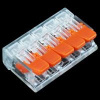 hot■✔❅  10Pcs Electrical Lever Wire Connectors 5 Port Electric Cable Clamp Terminal