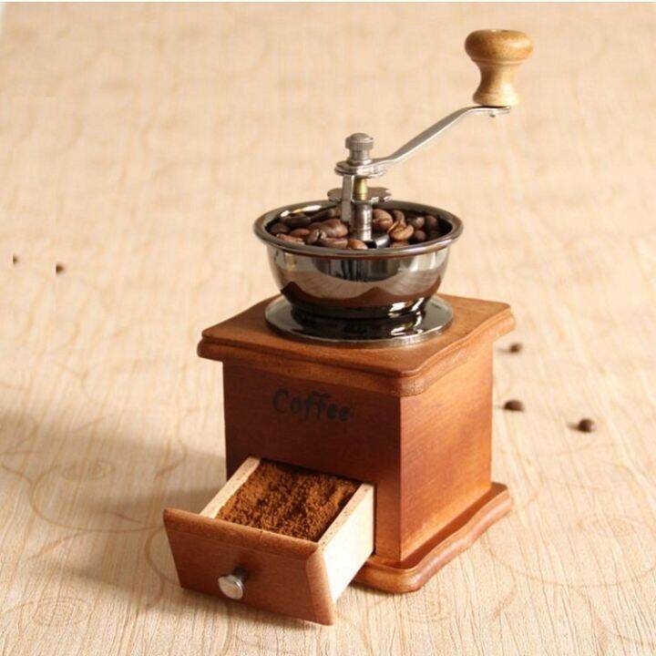 hot-new-เครื่องบดกาแฟไม้คลาสสิก-coffeespice-mill