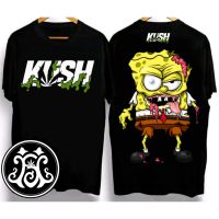 ใหม่เสื้อยืด unisex แขนสั้น unisex a37 สนุก Spongebob Square กางเกงยืด streetwear เท่ๆ