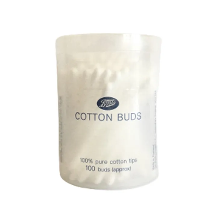 BOOTS COTTON BUDS 100's บู๊ทส์ คอทเทิน บัดส์ 100 ก้าน ผลิตภัณฑ์สำลีก้าน
