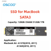 SATA3 SSD สำหรับ MacBook Air 2010 2011 A1370 A1369ฮาร์ดไดรฟ์256GB 512GB 1TB SSD อัปเกรดความจุ Zlsfgh