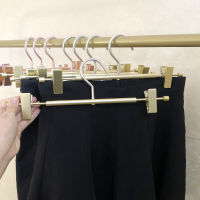 New Clothes Hanger Goldblackrose Gold Trouser Hanger Movable Clip Multifunction Portable Anti Slip Hanger For Towels Clothes