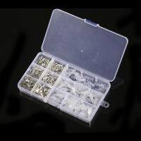 ◇❐ 270Pcs/Box Non-insulated Mixed Spade Connector Wire Crimp Terminal Block with Insulating Sleeve Assortment Kit