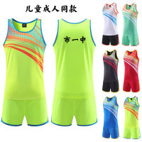 Track Suit Summer Middle School Sports Meeting Competition Team Uniform Breathable Training Running Vest Printable Jersey Men And Women