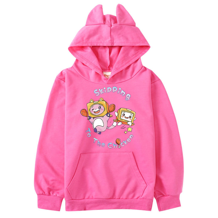 Lankybox 2025 pink hoodie