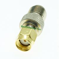 F Type Female Jack To RP-SMA Connector Male Plug Center RF Coaxial Adapter Connector Electrical Connectors