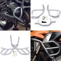 For BMW R1200GS R1200 GS R 1200 GS 2004-2012 2011 Motorcycle Upper&amp;Lower Engine Guard Crash Bar Bumper Stunt Cage Protection