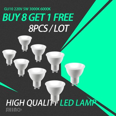 ❀◑▣ 8pcs/lot Super Bright Led Spotlight Gu10 5w 6w Lighting Bulb AC220v-240v Indoor Lighting 3000k/6000k Home Decoration Bombillas