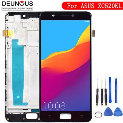 สำหรับ5.2 "Asus Zc520kl สัมผัสหน้าจอ Lcd หน้าจอดิจิตอลสำหรับ Asus Zenfone 4 Zc520kl สูงสุดจอแอลซีดีพร้อมกรอบจอสำรอง X00hd