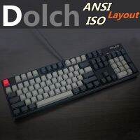 （Miss qis keycap） Dolch หนา PBT ที่สำคัญหมวก ANSI ISO เค้าโครง104 87 61รายละเอียดปุ่มกด ForMX สวิทช์ปุ่มกด