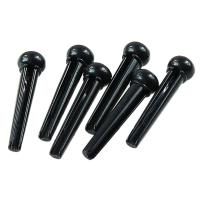 1 Set Acoustic Guitar Bridge Pins Saddle Nut Parts 1*Guitar saddle X 1* Guitar Nut X 6* Guitar Bridge Pins (Black)