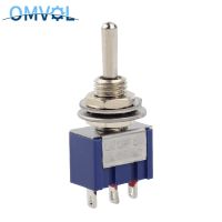 10Pcs ON-OFF-ON 3 Pin 3 Position Mini Latching Toggle Switch AC 125V/6A 250V/3A