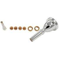 1 Set 2C 3C 2B 3B Mouthpiece for Bb Trumpet Brass Gold Plated &amp; 1x Large Mouth Large Holding Mouthpiece TUBA Mouthpiece