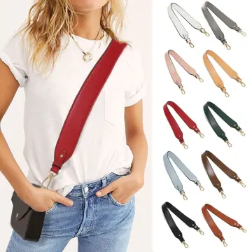Bag Handle Strap PU Leather Replacement Belt Shoulder Strap Solid Color  Short
