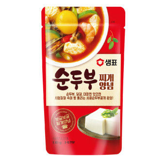อาหารเกาหลี ซุปเต้าหู้อ่อนสำเร็จรูป sempio sundubu jjige sauce 순두부찌개 양념 130g
