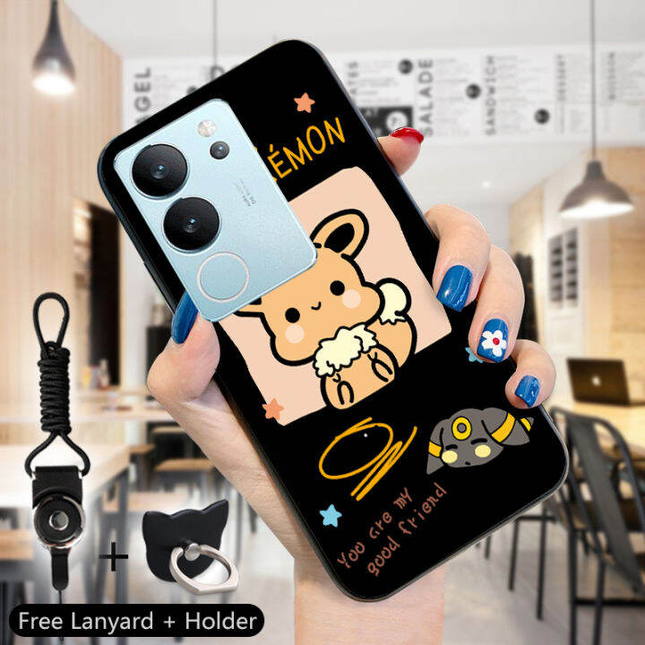 ggk-เคสสำหรับ-vivo-v29-5g-y78-5g-y78-5g-5g-สายคล้องแหวนใส่นิ้วหมีตุ่นปากเป็ดเคสสุนัขแมวน่ารักลวดลายสัตว์น่ารักซิลิโคนนิ่มกันกระแทกเคสด้านหลังโทรศัพท์ป้องกัน-tpu