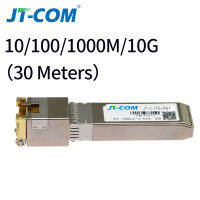 10G RJ45 Copper SFP Transceiver Module 10GBase-Tx Ethernet Gpon Olt Fiber Optic FTTH Compatible with CiscoMikrotik Switch 30m