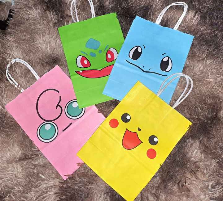 Pokebags Cute Pokemon Paper Bags Lazada Ph 6968