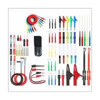 P1957 64PCS Multimeter Wire Piercing Probes Test Leads Kit With Puncture Needle 4Mm Banana Plug AlligatorClip