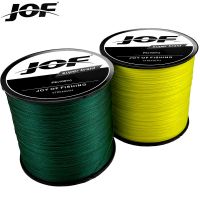 JOF 12เส้น500เมตรเอ็นตกปลา PE ถัก18LB-135LB X12 X8 X9สายตกปลา Multifilament ลวดเรียบสำหรับอุปกรณ์ตกปลาคาร์พ