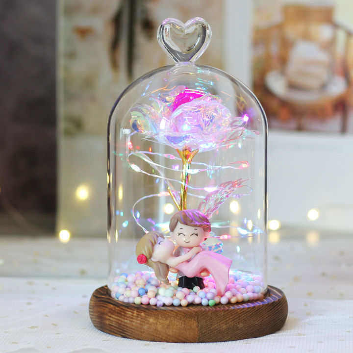 beauty-and-the-beast-gold-foil-galaxy-rose-flower-led-light-artificial-flowers-in-glass-dome-wedding-valentine-gift-for-girls