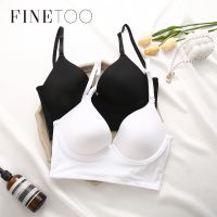 【YP】 FINETOOSeamless Mulheres Sutiãs Esportivos Para Mergulha Brassiere Top Feminino Deep V Rib Bralette