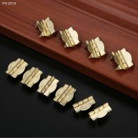 10Pcs 25x17mm Metal Cabinet Door Luggage Hinges with 4 Legs Furniture Decorative Hinges Jewelry Wooden Box Wardrobe Door Hinges