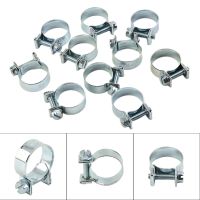 10Pcs Hose Fuel Pipe Clamp 31-32mm Carbon Steel Clip For Oil Water CPU Air Gas Pipe Fixing Tube Clamp Metal Fastener Hardware