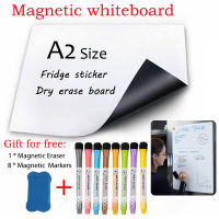 A2 Size Soft Magnetic Whiteboard Dry Erase White Board Message Board Monthly Weekly Planner Calendar Table 16.5"x23.4"