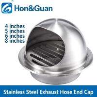 Hon&amp;Guan 4/5/6/8/10/12 inches  Round Air Vent Duct Grill Extractor Fan Tumble Dryer ventilation Wall Ceiling Stainless Steel Exhaust Duct Cover Outlet