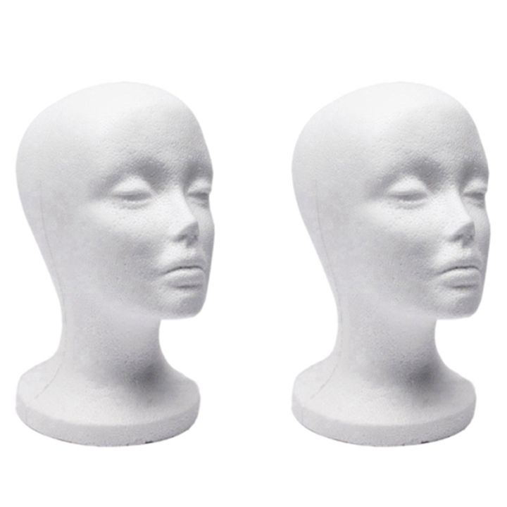 2x-foam-mannequin-head-model-sunglasses-eyeglass-stand-hat-cap-display-holder-headset-mannequin-head-display-stand-rack
